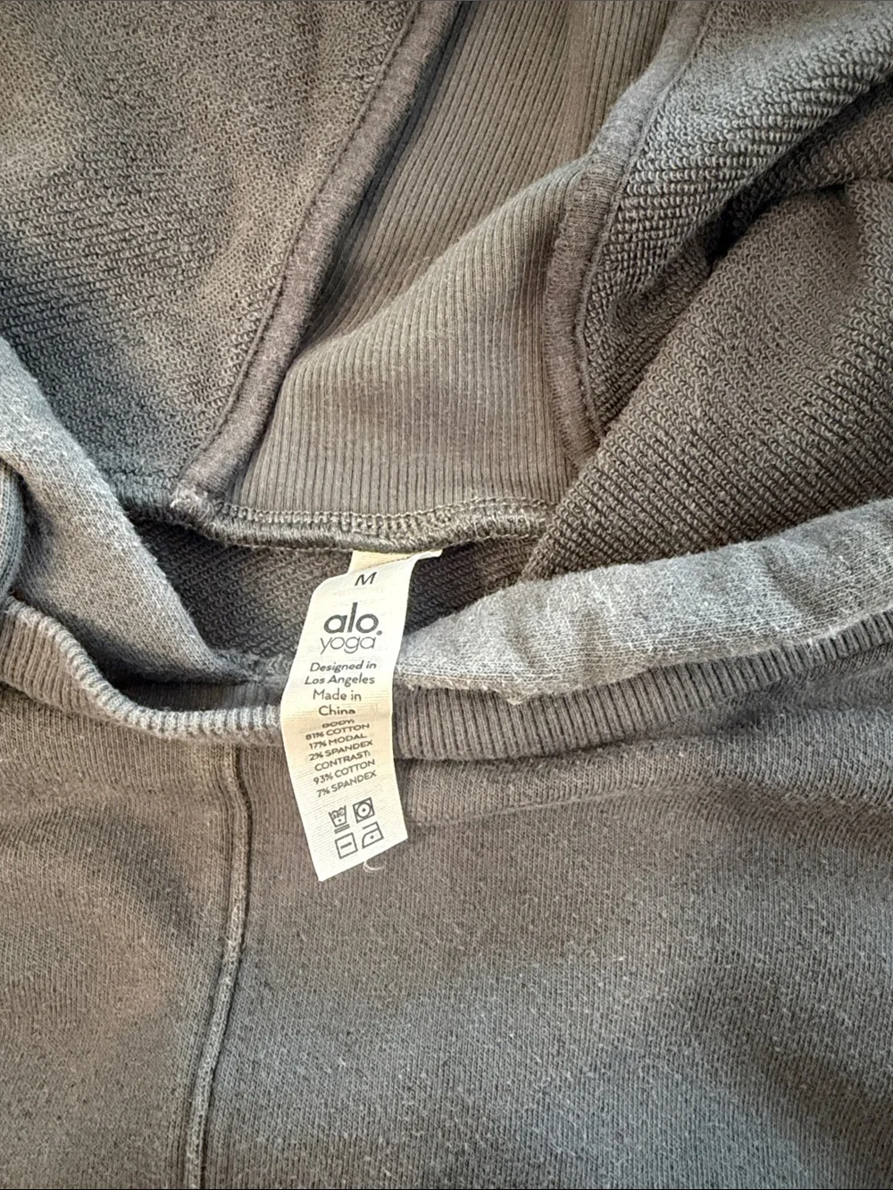 ALO Yoga Men's Slate Gray Pullover Hoodie